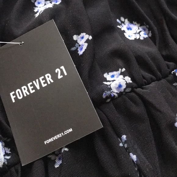 Black Floral Tank top Cami - Picture 4 of 7